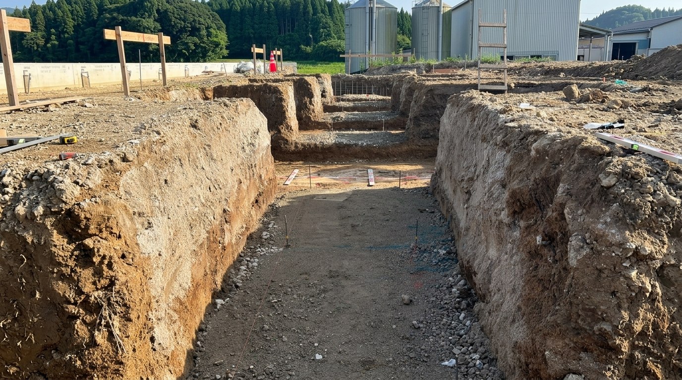 建築基礎の土工事